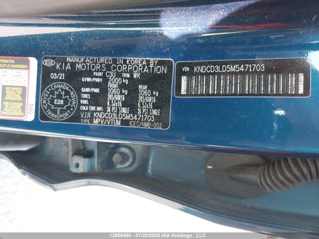 Продаж на аукціоні авто 2021 Kia Niro Plug-in Hybrid Ex/ex Premium, vin: KNDCD3LD5M5471703, номер лоту: 12659450