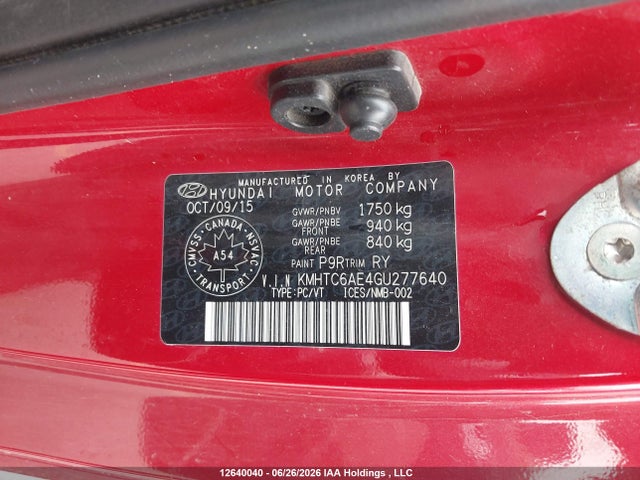 Hyundai Veloster Turbo 2016 KMHTC6AE4GU277640 Image 9