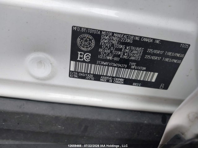 Toyota RAV4 2025 2T3RWRFV7SW294279 Image 9
