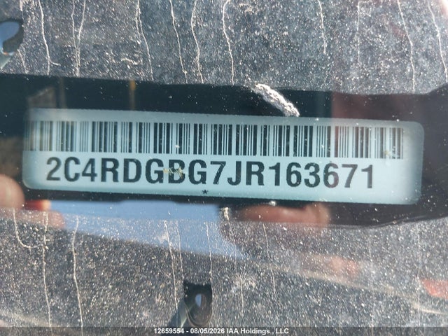 12659554 :رقم المزاد ، 2C4RDGBG7JR163671 vin ، 2018 Dodge Grand Caravan Cvp/sxt مزاد بيع