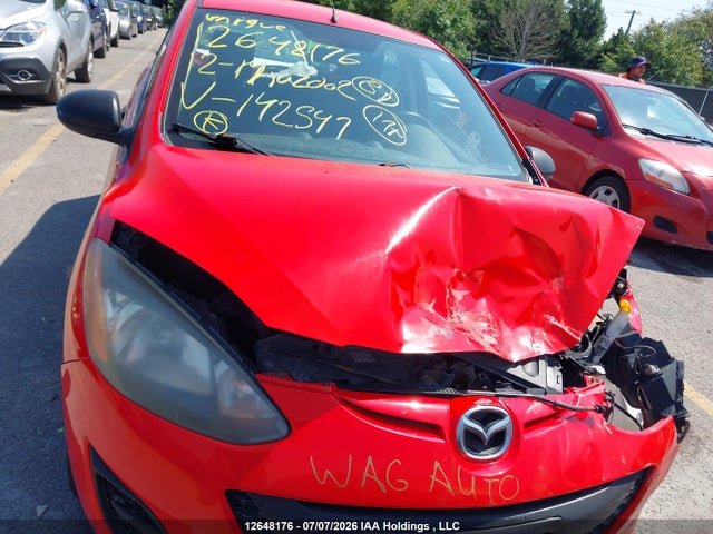 2012 Mazda Mazda2 მანქანა იყიდება აუქციონზე, vin: JM1DE1KY8C0142547, აუქციონის ნომერი: 12648176