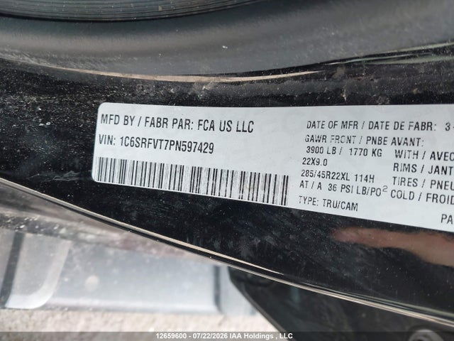 RAM 1500 Sport 2023 1C6SRFVT7PN597429 Image 9