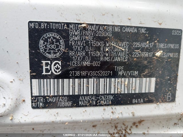 Toyota RAV4 LE 2025 2T3B1RFV3SC520271 Image 9