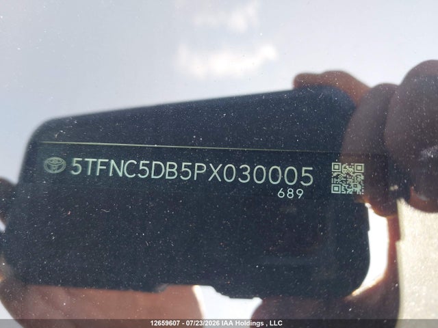 12659607 :رقم المزاد ، 5TFNC5DB5PX030005 vin ، 2023 Toyota Tundra Hybrid Platinum مزاد بيع