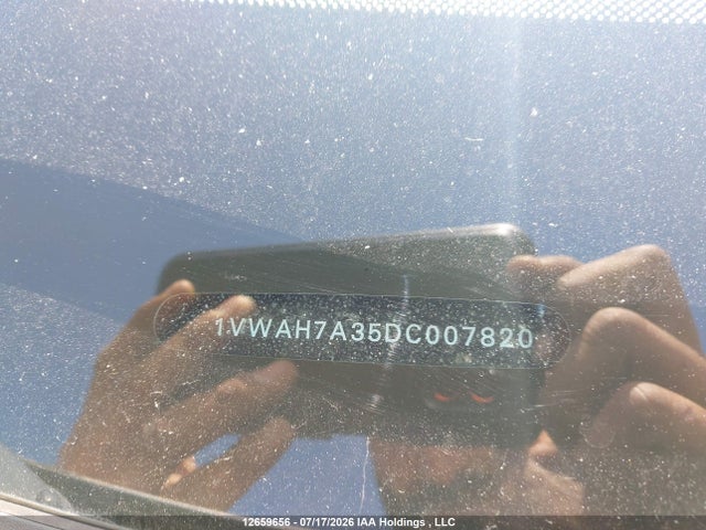 Auction sale of the 2013 Volkswagen Passat 2.5l Trendline, vin: 1VWAH7A35DC007820, lot number: 12659656