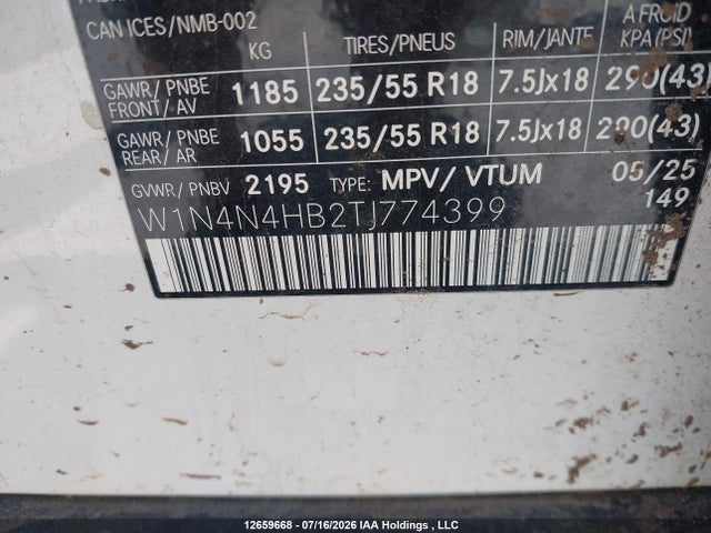Aukcja sprzedaży 2026 Mercedes-benz Gla 250 4matic, vin: W1N4N4HB2TJ774399, numer aukcji: 12659668