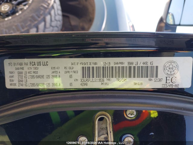 RAM 2500 Laramie 2020 3C6UR5FL2LG119536 Image 9