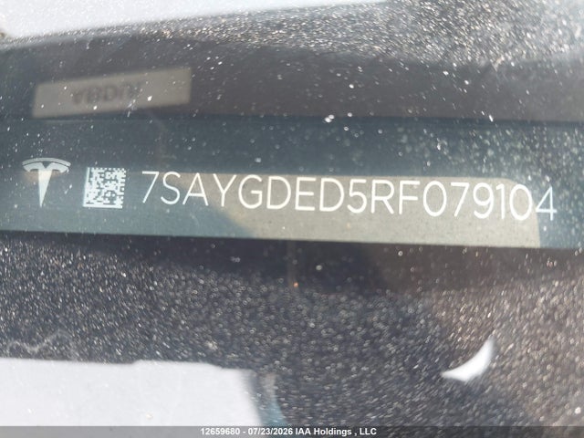 Aukcja sprzedaży 2024 Tesla Model Y, vin: 7SAYGDED5RF079104, numer aukcji: 12659680