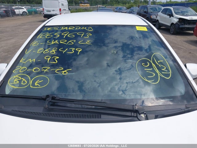 12659693 :رقم المزاد ، VNKKTUD38GA068439 vin ، 2016 Toyota Yaris Le مزاد بيع
