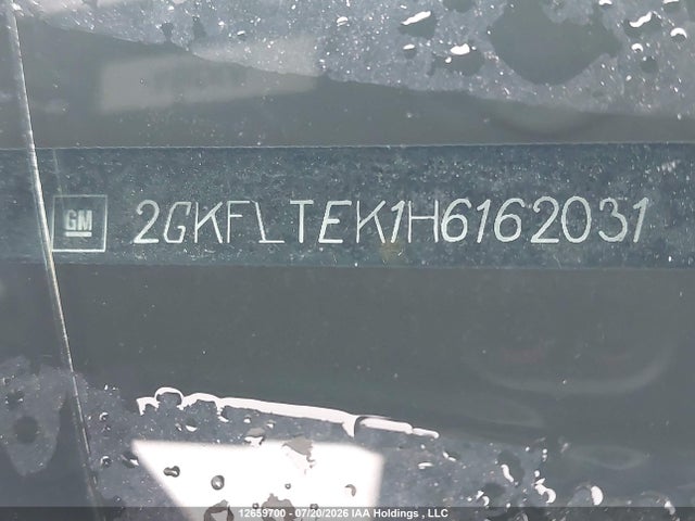 Aukcja sprzedaży 2017 Gmc Terrain Sle-2, vin: 2GKFLTEK1H6162031, numer aukcji: 12659700