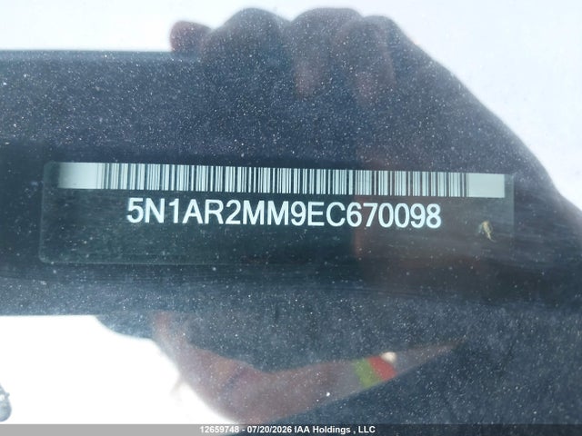 12659748 :رقم المزاد ، 5N1AR2MM9EC670098 vin ، 2014 Nissan Pathfinder Platinum/s/sl/sv مزاد بيع