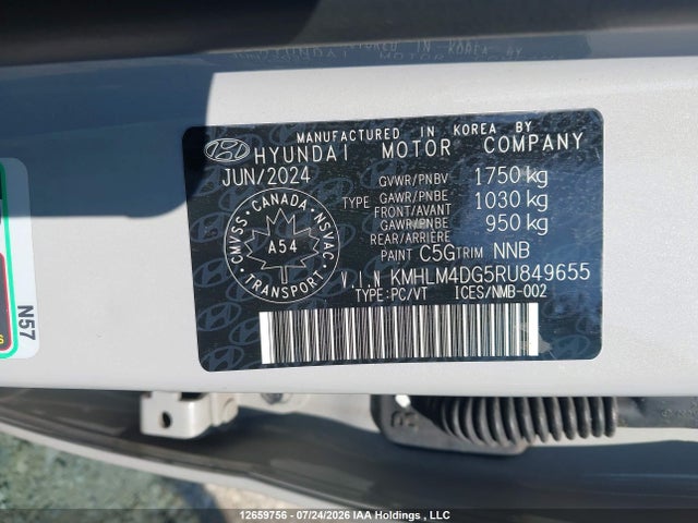 Hyundai Elantra 2024 KMHLM4DG5RU849655 Image 9