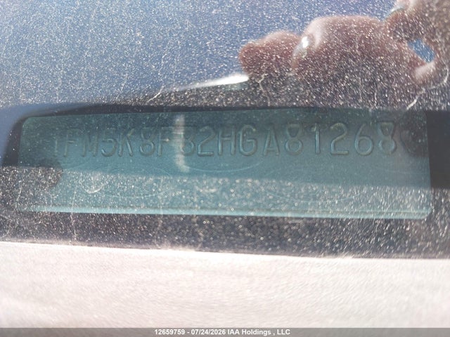 Aukcja sprzedaży 2017 Ford Explorer, vin: 1FM5K8F82HGA81268, numer aukcji: 12659759