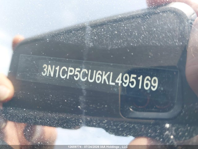 Продаж на аукціоні авто 2019 Nissan Kicks S/sr/sv, vin: 3N1CP5CU6KL495169, номер лоту: 12659774