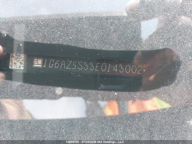 12659785 :رقم المزاد ، 1G6AZ5S33E0143002 vin ، 2014 Cadillac Cts 3.6l Premium مزاد بيع