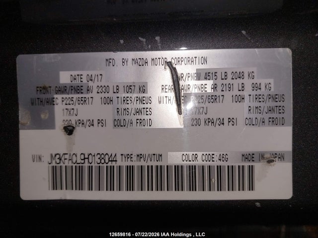 Mazda Cx-5 Gs 2017 JM3KFACL9H0138044 Image 19
