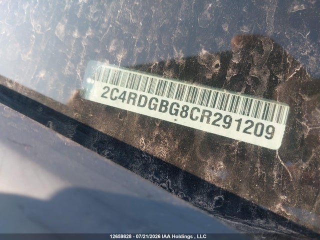 2012 Dodge Grand Caravan მანქანა იყიდება აუქციონზე, vin: 2C4RDGBG8CR291209, აუქციონის ნომერი: 12659828
