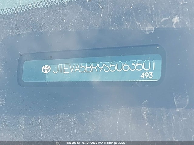 12659842 :رقم المزاد ، JTEVA5BR9S5063501 vin ، 2025 Toyota 4runner مزاد بيع