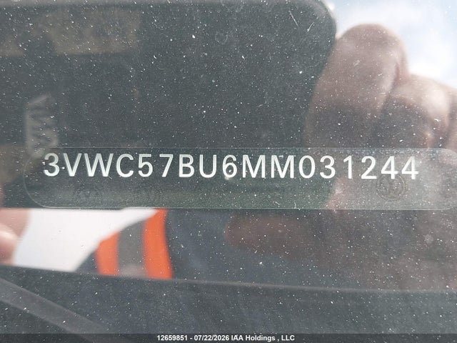 12659851 :رقم المزاد ، 3VWC57BU6MM031244 vin ، 2021 Volkswagen Jetta S/se/r-line مزاد بيع