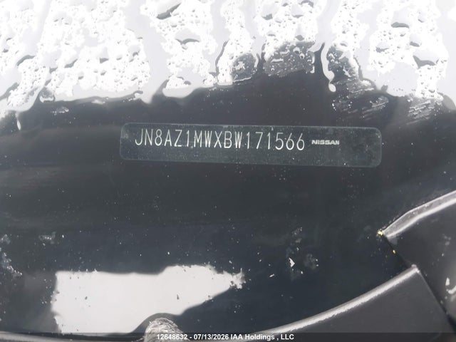 Продажа на аукционе авто 2011 Nissan Murano Sv, vin: JN8AZ1MWXBW171566, номер лота: 12648632