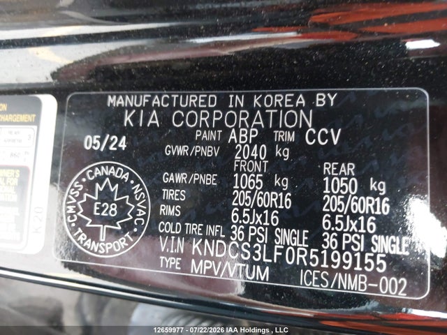 KIA NIRO EX 2024 KNDCS3LF0R5199155 Image 9