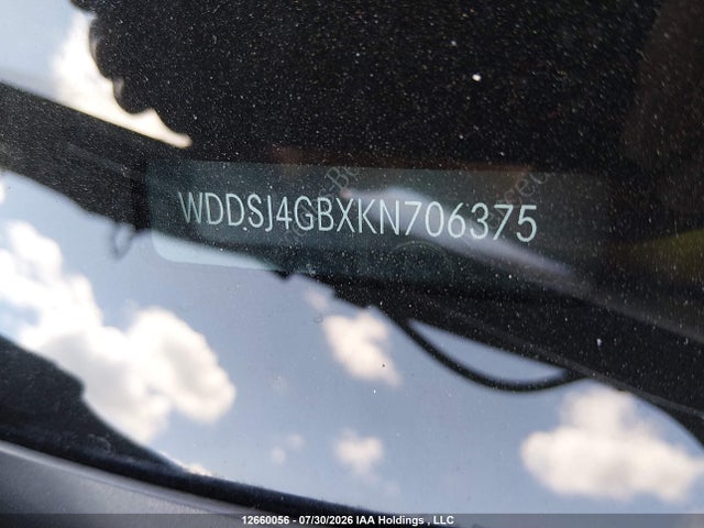 WDDSJ4GBXKN706375 Mercedes-Benz CLA 250 4MATIC