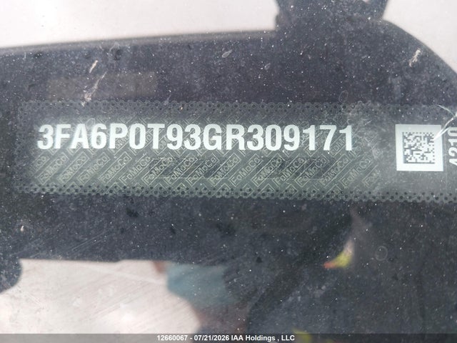 Aukcja sprzedaży 2016 Ford Fusion Se, vin: 3FA6P0T93GR309171, numer aukcji: 12660067