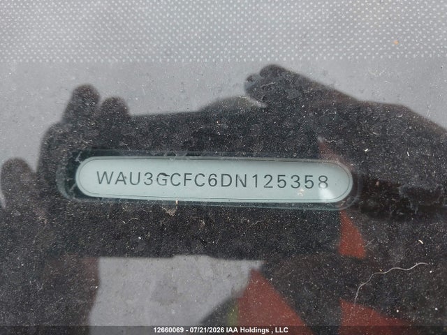 2013 Audi A7 3.0t Premium მანქანა იყიდება აუქციონზე, vin: WAU3GCFC6DN125358, აუქციონის ნომერი: 12660069