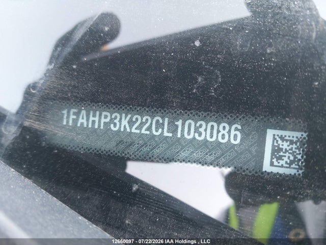 Aukcja sprzedaży 2012 Ford Focus Se, vin: 1FAHP3K22CL103086, numer aukcji: 12660097