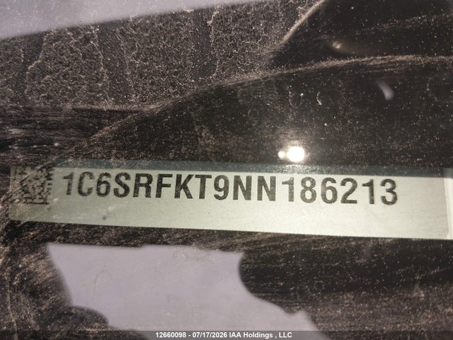 Auction sale of the 2022 Ram 1500 Longhorn, vin: 1C6SRFKT9NN186213, lot number: 12660098