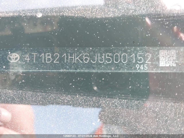 Продажа на аукционе авто 2018 Toyota Camry Hybrid Xle, vin: 4T1B21HK6JU500152, номер лота: 12660123