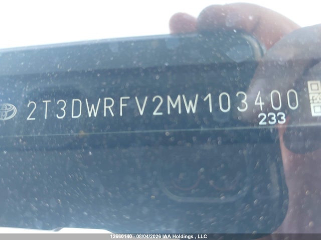 12660140 :رقم المزاد ، 2T3DWRFV2MW103400 vin ، 2021 Toyota Rav4 Hybrid Limited مزاد بيع