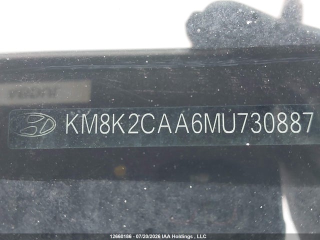 Aukcja sprzedaży 2021 Hyundai Kona Sel, vin: KM8K2CAA6MU730887, numer aukcji: 12660186