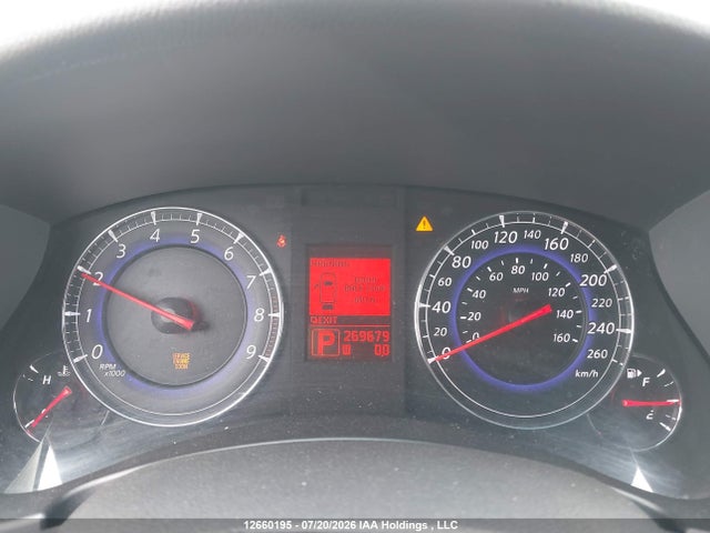 12660195 :رقم المزاد ، JNKAJ09F58M362840 vin ، 2008 Infiniti Ex35 Journey مزاد بيع