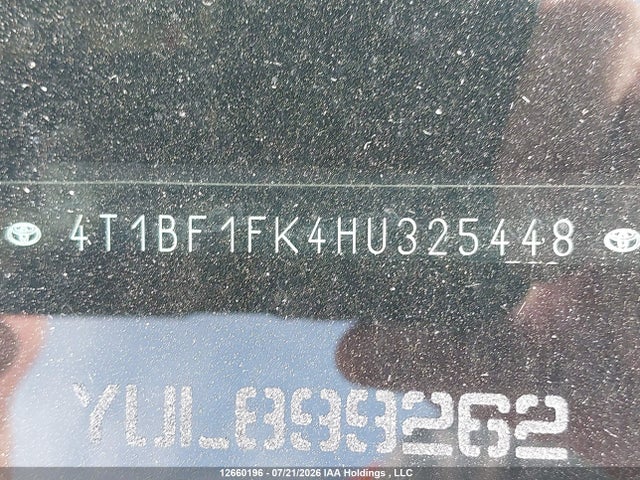 4T1BF1FK4HU325448 Toyota Camry Le/xle/se/xse