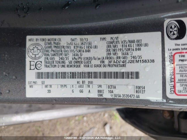 Ford FIESTA SE 2014 3FADP4EJ2EM158338 Image 18