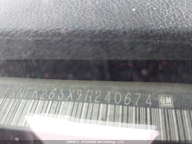 Продаж на аукціоні авто 2009 Chevrolet Suburban K1500 Lt, vin: 1GNFK263X9R240674, номер лоту: 12660213