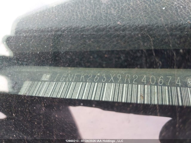 Продаж на аукціоні авто 2009 Chevrolet Suburban K1500 Lt, vin: 1GNFK263X9R240674, номер лоту: 12660213