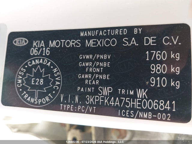 KIA FORTE LX 2017 3KPFK4A75HE006841 Image 9