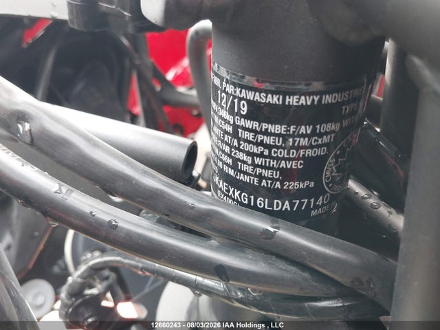 Продаж на аукціоні авто 2020 Kawasaki Ex400, vin: JKAEXKG16LDA77140, номер лоту: 12660243