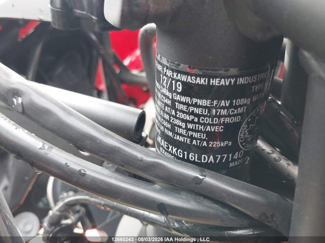 Продаж на аукціоні авто 2020 Kawasaki Ex400, vin: JKAEXKG16LDA77140, номер лоту: 12660243