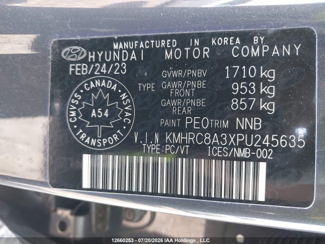 Hyundai Venue Sel/limited 2023 KMHRC8A3XPU245635 Image 9