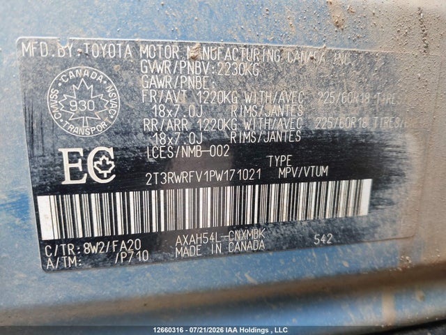 Продажа на аукционе авто 2023 Toyota Rav4 Xle/woodland Edition, vin: 2T3RWRFV1PW171021, номер лота: 12660316