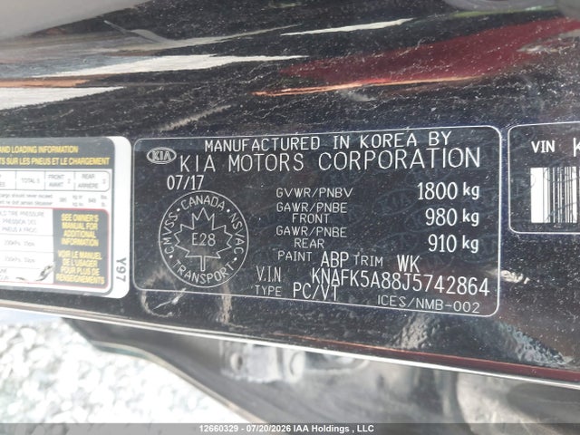 KIA FORTE LX 2018 KNAFK5A88J5742864 Image 9