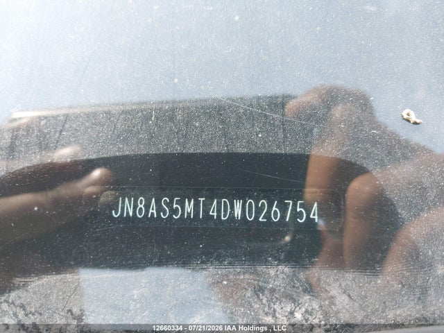 12660334 :رقم المزاد ، JN8AS5MT4DW026754 vin ، 2013 Nissan Rogue S/sv مزاد بيع