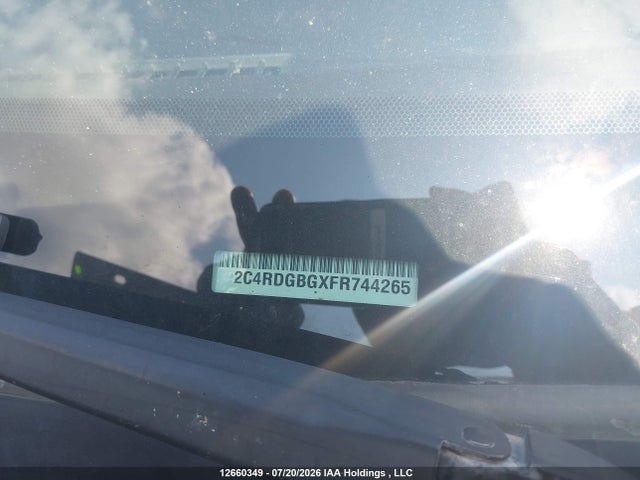 Продажа на аукционе авто 2015 Dodge Grand Caravan Se/sxt, vin: 2C4RDGBGXFR744265, номер лота: 12660349