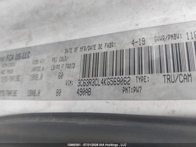 RAM 3500 Tradesman 2019 3C63R3CL4KG569062 Image 9