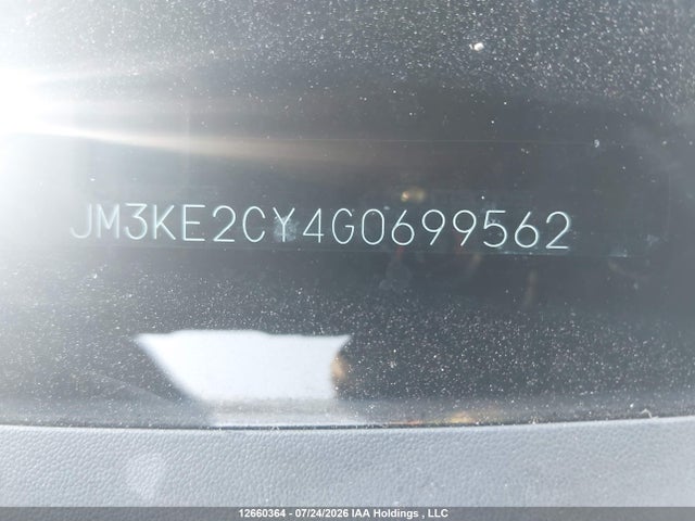 12660364 :رقم المزاد ، JM3KE2CY4G0699562 vin ، 2016 Mazda Cx-5 Touring مزاد بيع