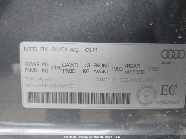 WAUHFCFL4EN045700 Audi A4 Premium Plus