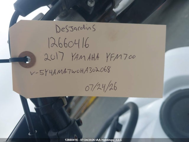 Yamaha Yfm700 Fwad 2017 5Y4AMA7W0HA302068 Image 14